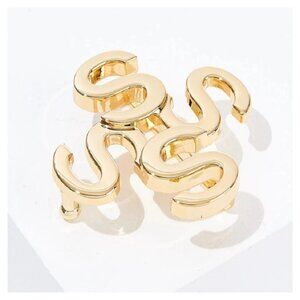 INDIA HICKS 14K Gold Plated "S" Belt Buckle